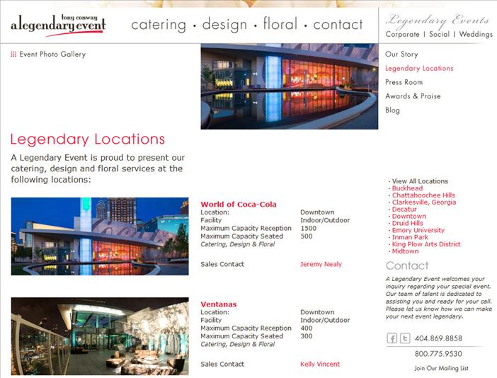 Legendary Events interior design