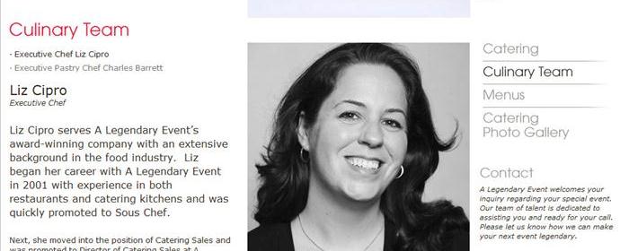 Legendary Events admin CMS view