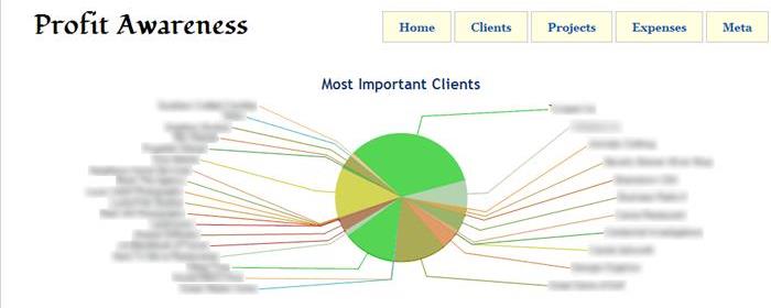 Profit Awareness client board dashboard