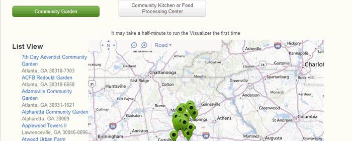 Local Food Guide search interface